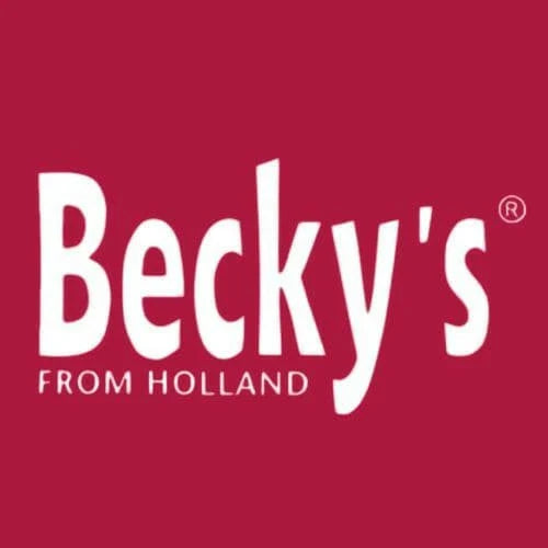 Logo officiel de la marque de bonbons Becky’s, spécialiste des confiseries américaines et sucreries de Noël, disponible en épicerie américaine et magasin de bonbon.