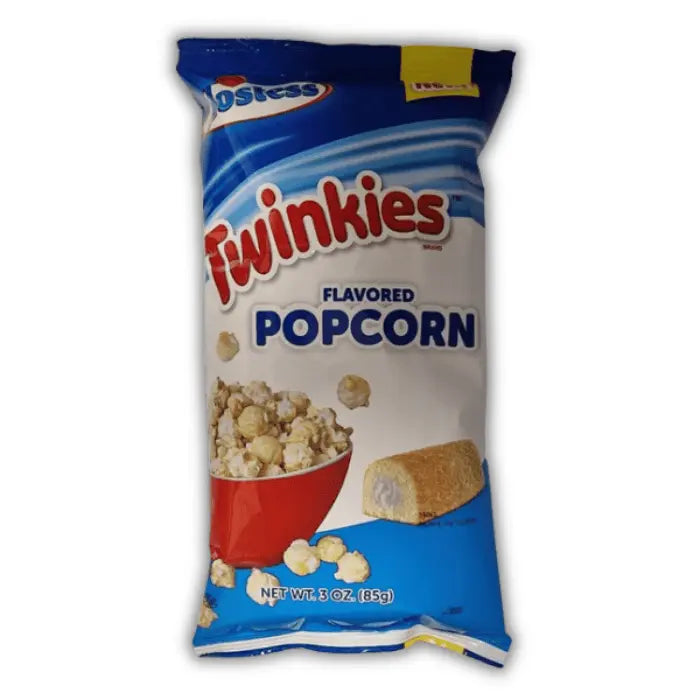 Hostess Twinkies Popcorn Bonbiz – popcorn américain tendre saveur Twinkies, snack sucré irrésistible.