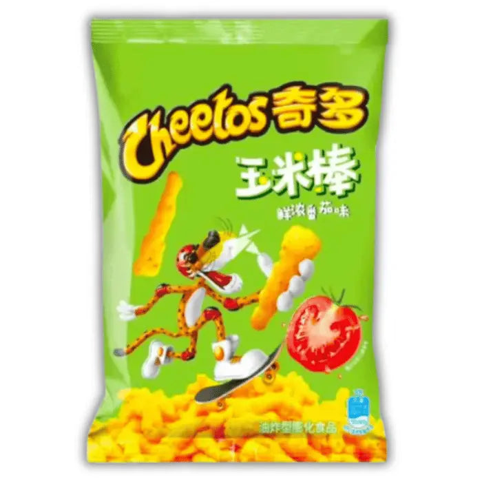 Cheetos Fresh Tomato Medium – Snack en forme d’épi au bon goût de tomate, croustillant et acidulé.