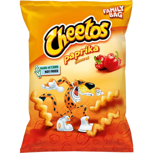 Cheetos Paprika Big – Snack croustillant goût paprika fumé, intense et légèrement épicé, format XL.