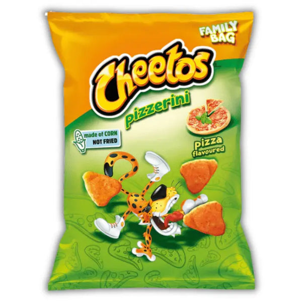 Cheetos Pizzerini Pizza Big – Snack goût pizza fondante, sauce tomate, fromage et herbes, format XL.