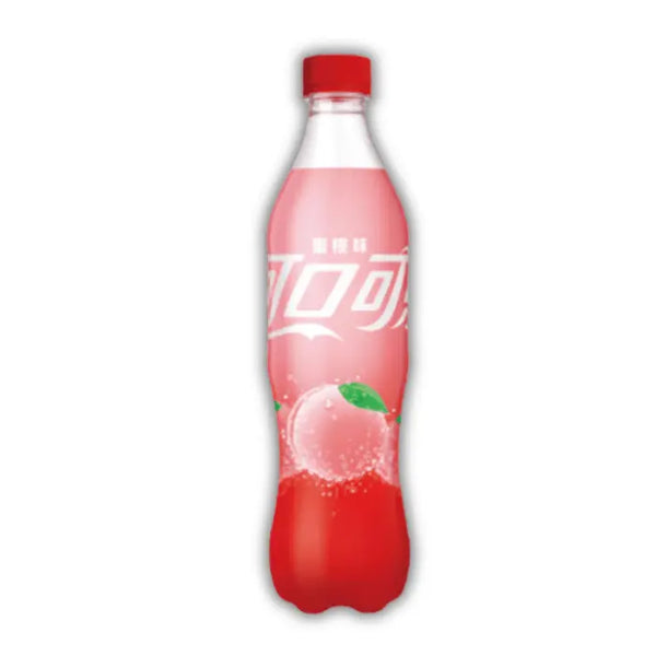 Coca Cola China Peach – Bouteille chinoise au goût pêche, soda fruité et rafraîchissant en édition originale.