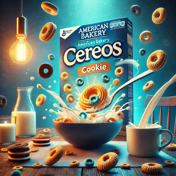 American Bakery Cereals Cereos - Céréales américaines croustillantes et ultra gourmandes, parfaites pour un petit-déjeuner fun et régressif, saveur authentique façon US, dispo sur Bonbiz, la référence des snacks tendance.