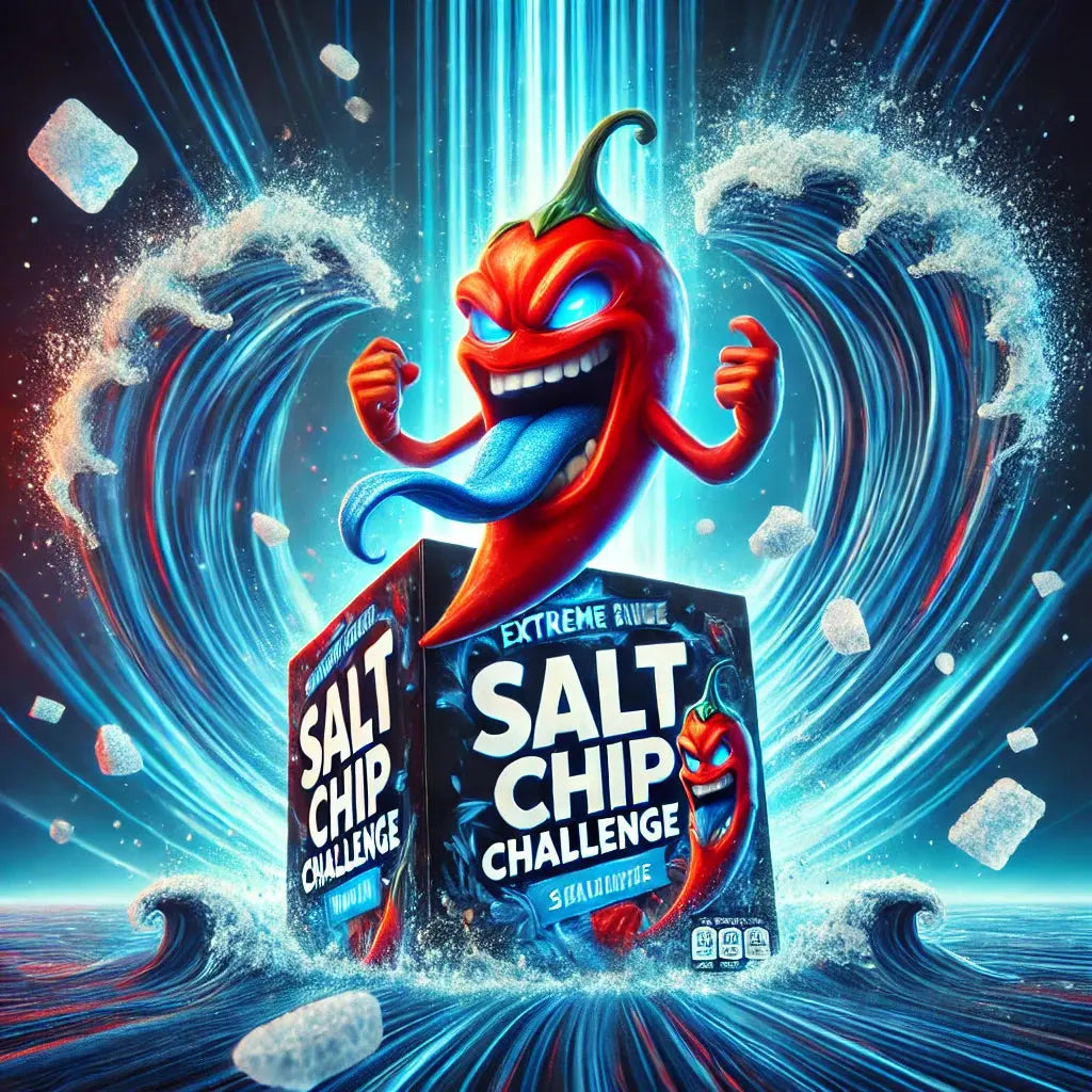 Hot Chip Salt Chip Challenge - Chips ultra salées, défi de saveur intense et croquante, idéal pour ceux qui aiment tester leurs limites avec un goût puissant, dispo sur Bonbiz, la référence des snacks salés et audacieux pour les passionnés de défis gustatifs.