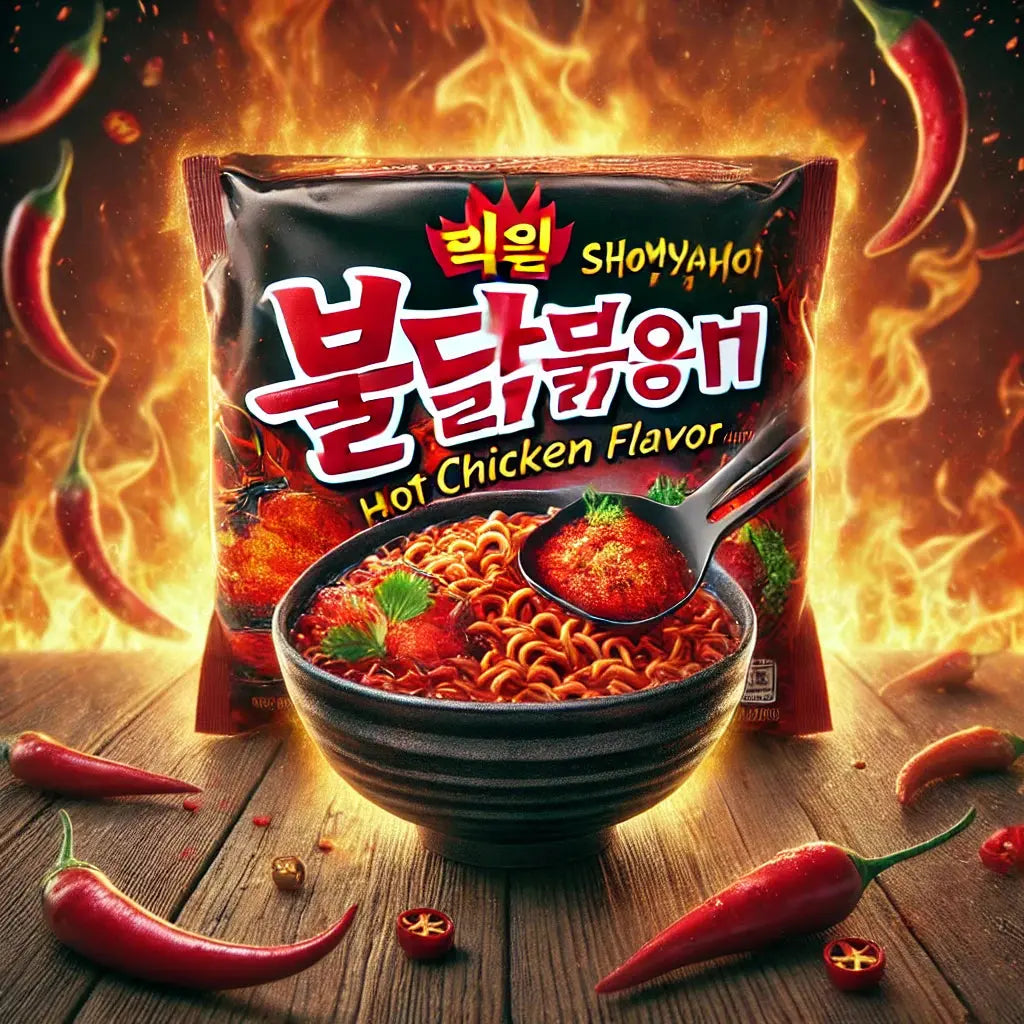 Samyang Ramen Bowl Hot Chicken Spicy Big, un ramen coréen extra-large, ultra-épicé et intense, parfait pour les amateurs de nouilles spicy XXL !