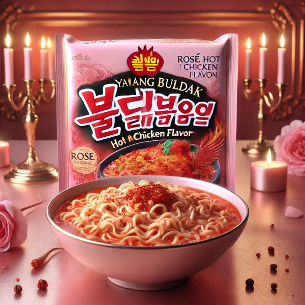 Samyang Ramen Bowl Hot Chicken Rose Sauce, des nouilles coréennes gourmandes et épicées, enrobées d’une sauce rose onctueuse et relevée !