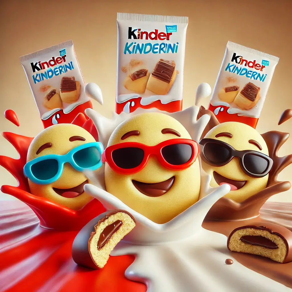 Savourez le Kinder Kinderini, une barre chocolatée croustillante au chocolat au lait, idéale pour une collation sucrée. Disponible sur Bonbiz, votre épicerie américaine en ligne.