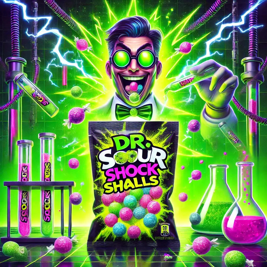 Découvre Dr Sour Bag Shock Balls, des bonbons américains acidulés ultra-intenses, dispo sur ton american shop préféré !