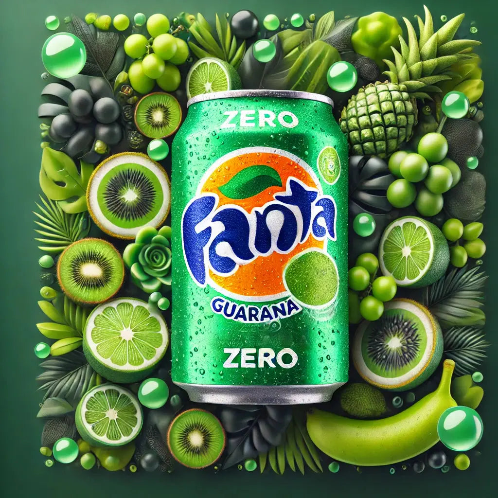 Fanta Guarana - Boisson gazeuse au guarana, saveur fruitée et énergisante pour une expérience rafraîchissante et revitalisante, dispo sur Bonbiz, la référence des boissons énergisantes et fruitées.