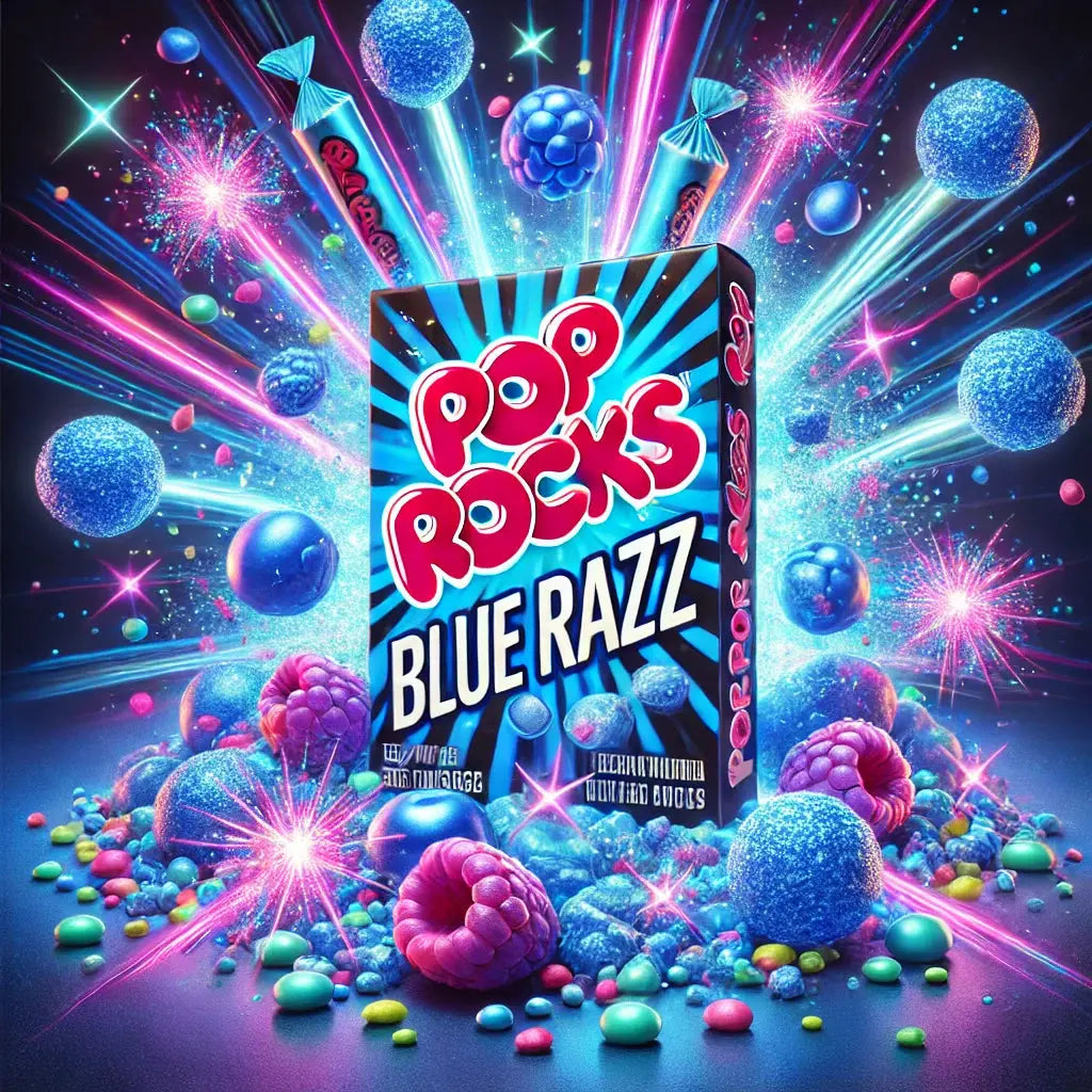 Pop Rocks Popping Candy Blue Raspberry Pop Rocks