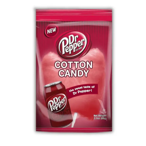 Dr Pepper Cotton Candy – barbe à papa goût soda américain Dr Pepper, sucrerie originale dispo chez Bonbiz.