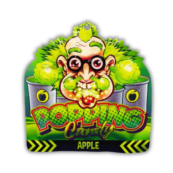Dr Sour Popping Candy Apple – Bonbon pétillant goût pomme verte, acidulé et craquant en bouche.