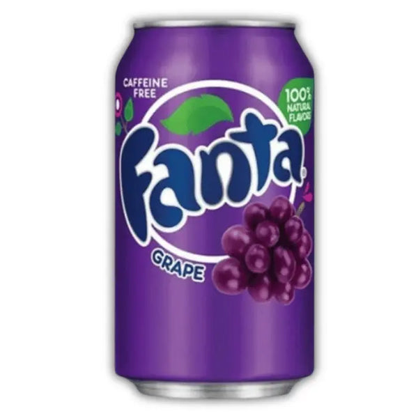 Fanta Grape – Boisson pétillante au raisin, sucrée, fruitée, acidulée et ultra rafraîchissante.