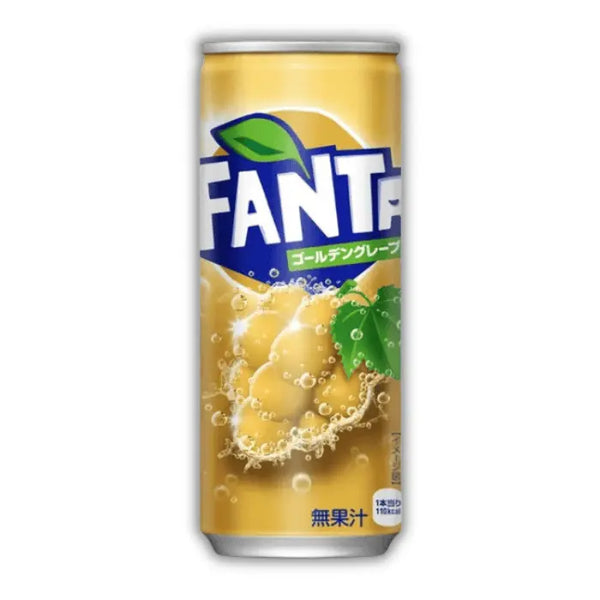 Fanta Japon Golden Grape – Boisson japonaise au raisin doré, douce, fruitée, pétillante et originale.