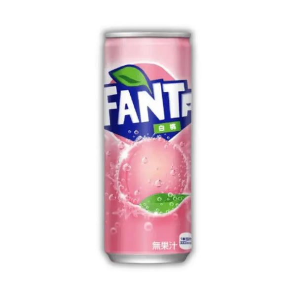 Fanta Japon White Peach grand format – Boisson japonaise à la pêche blanche, douce, fruitée et florale.