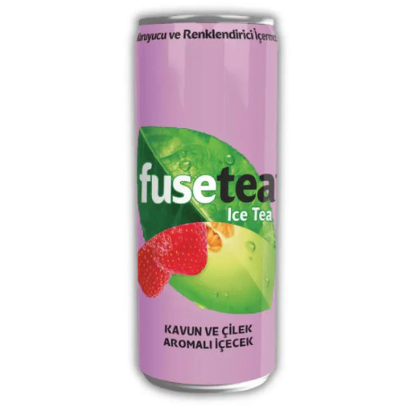 Fuze Tea Strawberry Melon – thé glacé américain saveur fraise-melon, rafraîchissant, fruité et parfait en snack US.