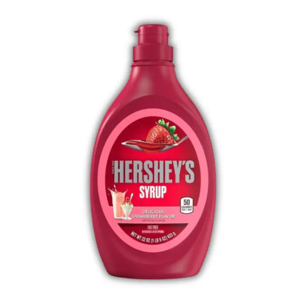 Hershey's Syrup Strawberry Big – Sirop à la fraise sucré et fruité, parfait pour glaces et milkshakes.