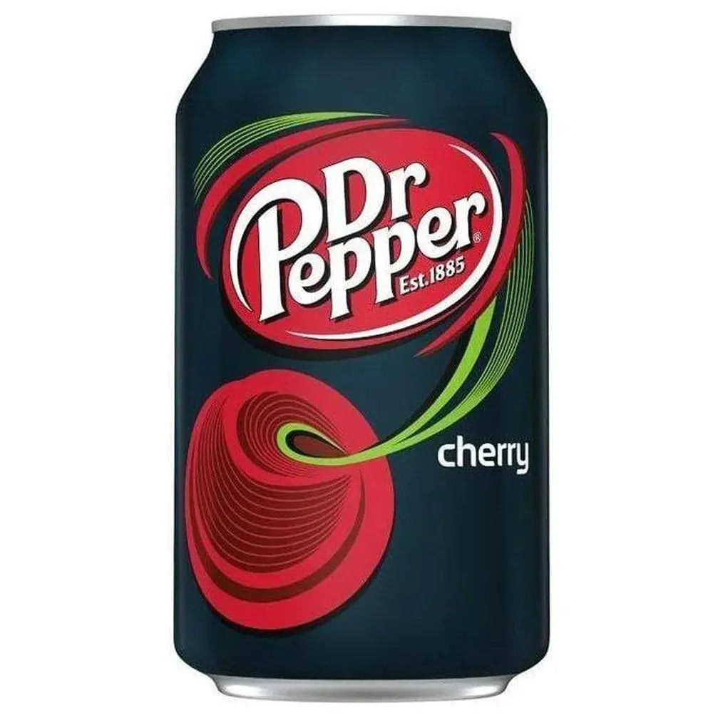 Dr Pepper Cherry - Boisson pétillante Dr Pepper au goût de cerise, mélange fruité et sucré pour une expérience rafraîchissante et gourmande, dispo sur Bonbiz, la référence des boissons américaines fruitées et originales.