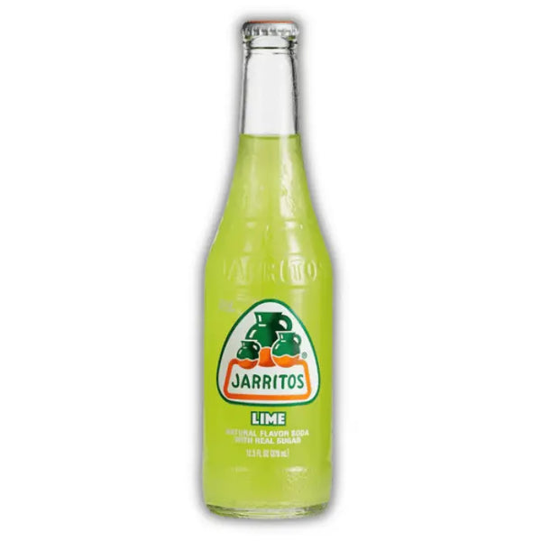 Jarritos Lime – soda mexicain au citron vert, boisson gazeuse rafraîchissante en bouteille verte dispo chez Bonbiz.