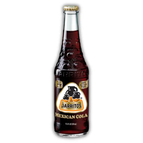 Jarritos Mexican Cola. Le soda mexicain au cola, boisson gazeuse artisanale en bouteille verre dispo chez Bonbiz.