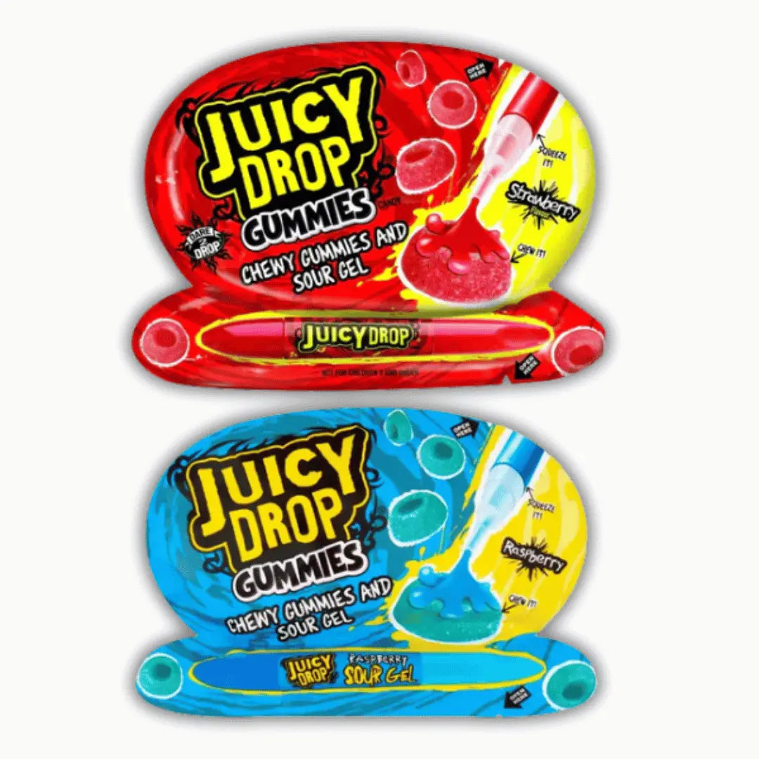 Juicy Drop Gummies Sour Gel – bonbons américains gélifiés avec gel acidulé – confiserie Bazooka US dispo sur Bonbiz
