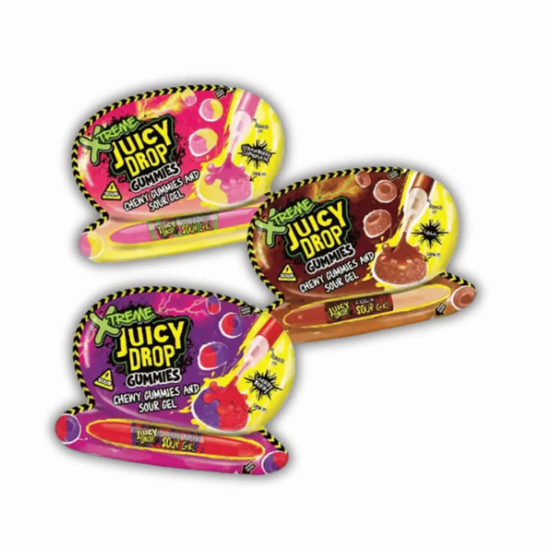 Juicy Drop Gummies Xtreme Sour Gel – bonbon américain gélifié avec gel ultra acidulé – confiserie US dispo sur Bonbiz