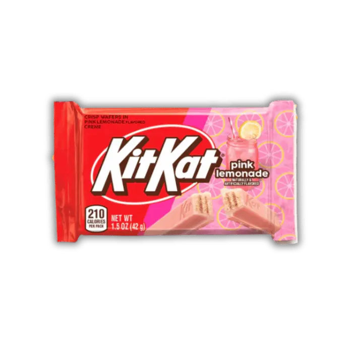 Gaufrette Kit Kat rose goût limonade – snack sucré américain original