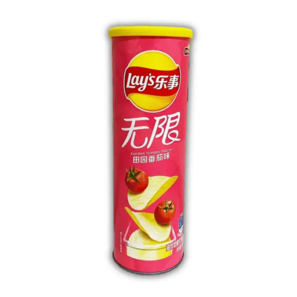 Lay's China Garden Tomato – chips chinoises goût tomate du potager, sucrées, acidulées et croustillantes.
