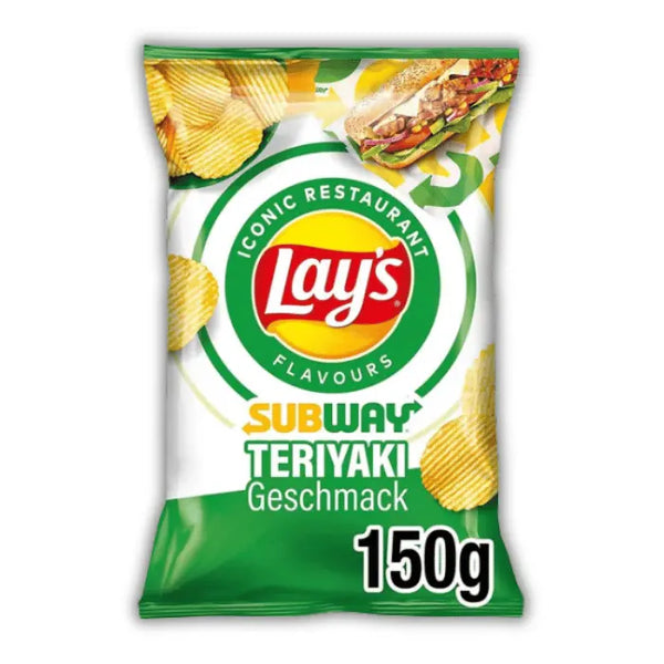 Lay's Subway Teriyaki – chips américaines goût sauce teriyaki façon Subway, sucrées, salées et croustillantes.