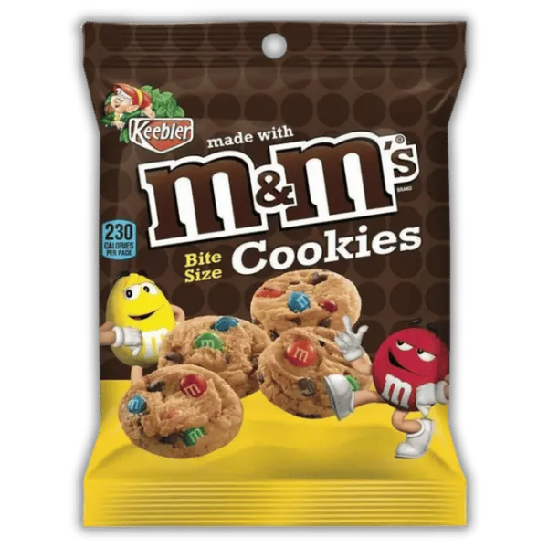 Paquet de M&M's Cookies, biscuits américains au chocolat M&M's, disponibles dans notre épicerie américaine.