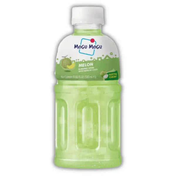 Mogu Mogu Melon – Boisson au melon avec nata de coco, rafraîchissante et exotique.