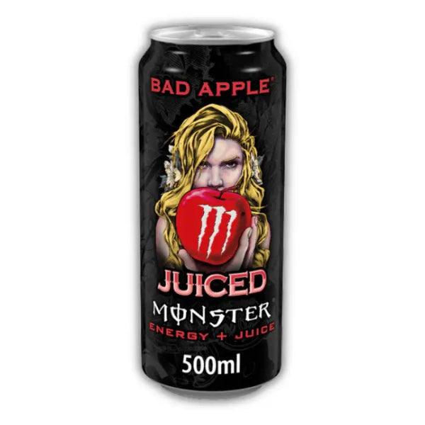 Monster Bad Apple – Boisson énergisante goût pomme acide, fruitée, punchy, audacieuse et ultra rafraîchissante.