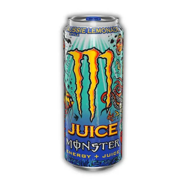 Monster Aussie Lemonade – Boisson énergisante citron australien, fruitée, punchy, acidulée et rafraîchissante.