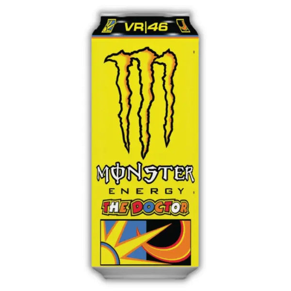 Monster The Doctor Rossi – Boisson énergisante agrumes, en hommage à Valentino Rossi, fruitée et puissante.