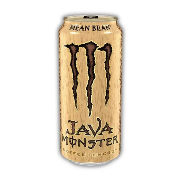 Monster Java Mean Bean – Boisson énergisante au café vanillé, douce, crémeuse et ultra caféinée, made in USA.
