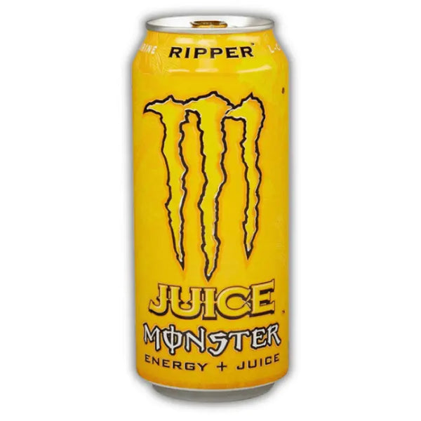 Monster Juiced Ripper – Boisson énergisante tropicale aux fruits exotiques, intense, fruitée et survitaminée.
