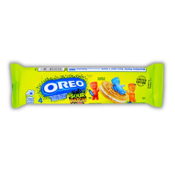 Paquet individuel de Oreo Cookie Sour Patch Kids format small, biscuit américain goût bonbons acidulés, en vente en épicerie américaine et site américain.