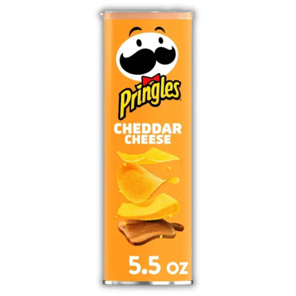 Pringles Cheddar Cheese – Chips pringles au fromage cheddar fondant, goût riche et ultra croustillant.