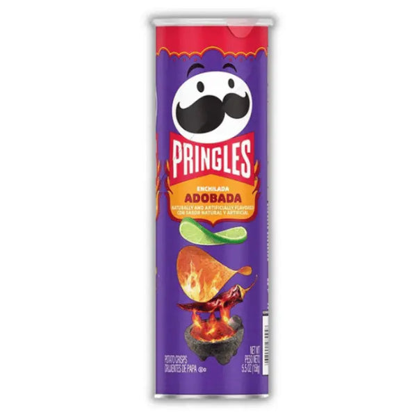 Pringles Enchilada Adobada – Chips pringles saveur mexicaine épicée, sauce adobada et enchiladas.