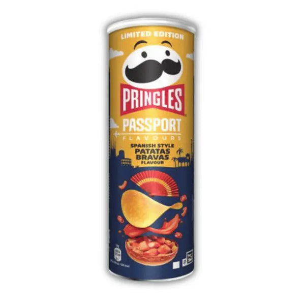 Pringles Patatas Bravas – Chips pringles espagnoles au goût tapas, sauce tomate épicée façon bravas.