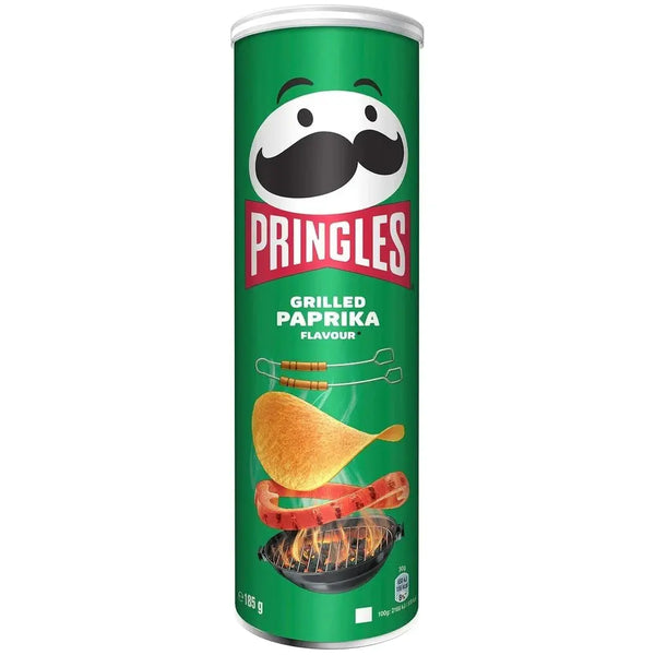 Pringles Grilled Paprika – Chips pringles au paprika grillé, goût fumé et épicé à chaque bouchée.