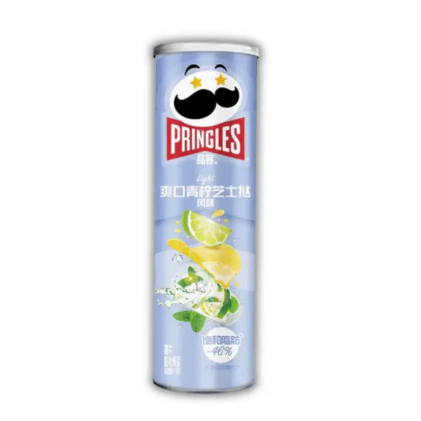 Pringles Lime & Tart Potato – Chips pringles au citron vert et pommes de terre, goût acidulé unique.