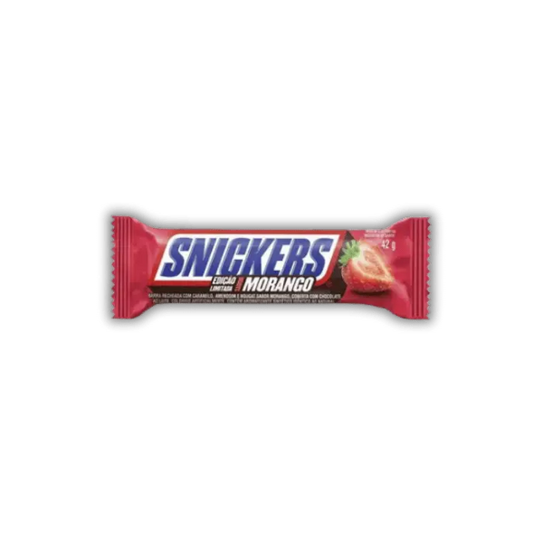 Snickers Strawberry Bonbiz – barre chocolatée américaine, chocolat Snickers fondant et fraise sucrée.
