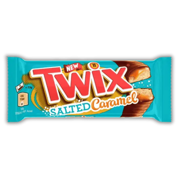 Twix Salted Caramel Bonbiz – barre américaine au biscuit, chocolat et caramel beurre salé fondant.