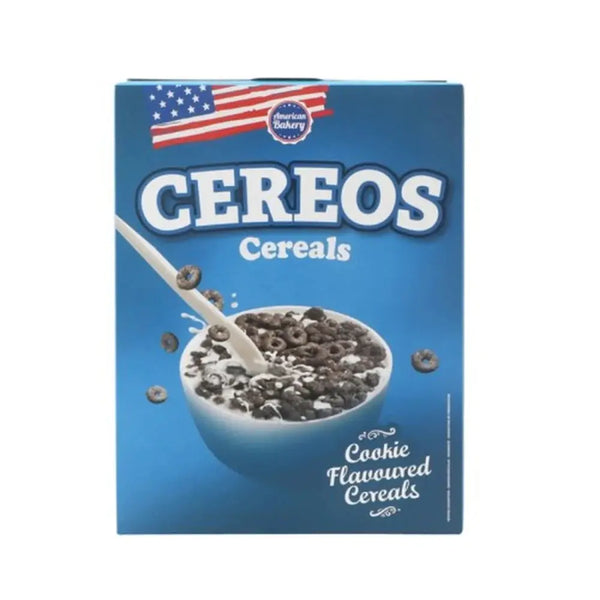 American Bakery Cereals Cereos - Céréales américaines croustillantes et ultra gourmandes, parfaites pour un petit-déjeuner fun et régressif, saveur authentique façon US, dispo sur Bonbiz, la référence des snacks tendance.