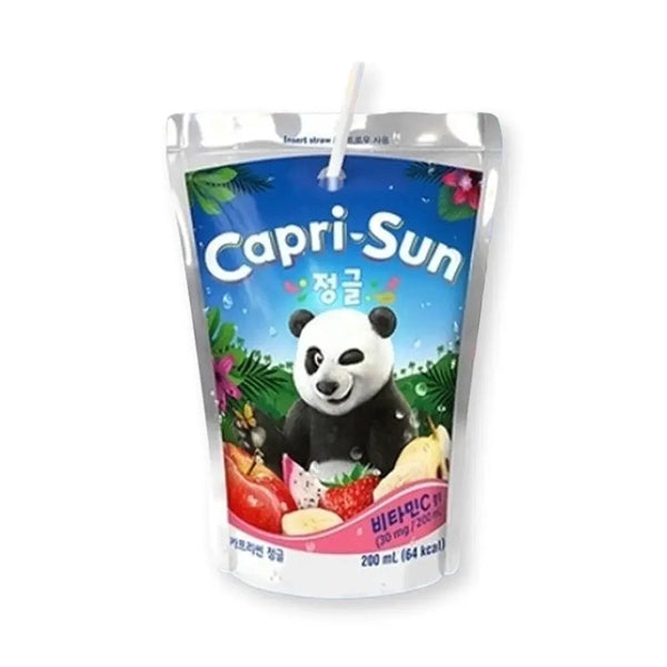 Capri Sun Korea Jungle - Boisson fruitée exotique venue de Corée, saveurs tropicales ultra rafraîchissantes, idéale pour une pause désaltérante et gourmande, format pratique à emporter, dispo sur Bonbiz, la référence des boissons internationales tendance.