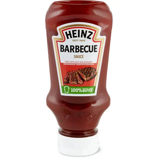 Heinz Sauce Classic BBQ - Sauce barbecue classique au goût fumé et sucré, parfaite pour accompagner vos viandes grillées, saveur riche et intense pour une expérience gourmande et authentique, dispo sur Bonbiz, la référence des sauces BBQ américaines.