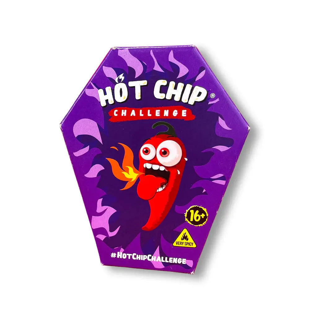Hot Chip Challenge Nouvelle Version - Chips ultra épicées, défi piquant avec une saveur intense et audacieuse, parfait pour les amateurs de sensations fortes, dispo sur Bonbiz, la référence des snacks épicés et audacieux pour les aventuriers du goût.