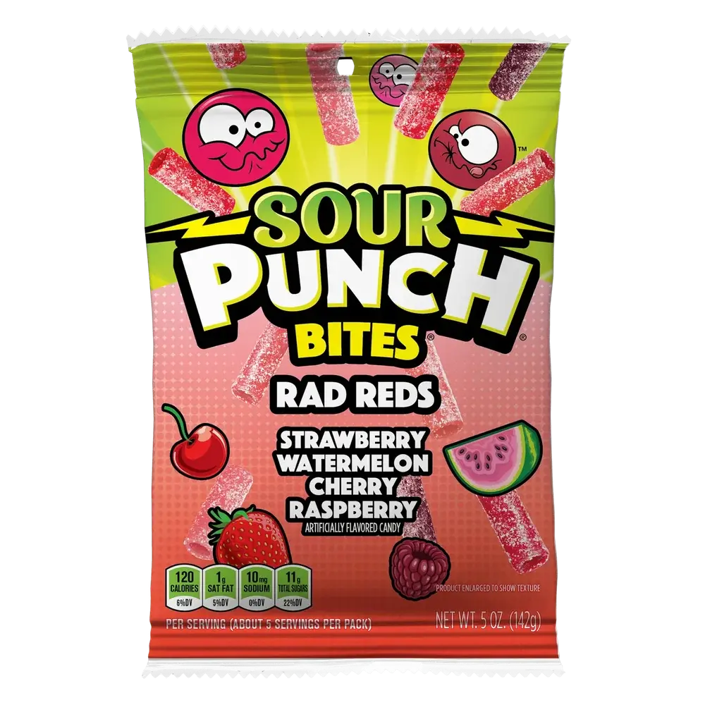 Sour Punch Bites Rad Reds Sour Punch