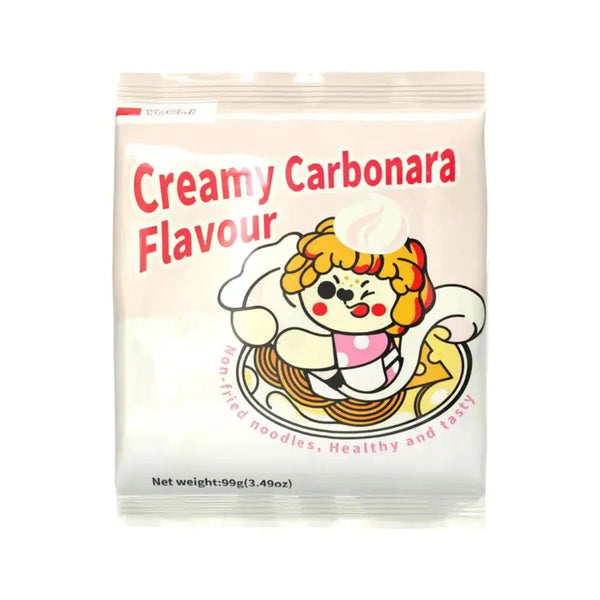 Youmi Instant Noodles Creamy Carbonara, des nouilles asiatiques ultra-crémeuses façon carbonara, parfaites pour une explosion de saveurs. À retrouver sur Bonbiz, ton American & Asian Market en ligne !